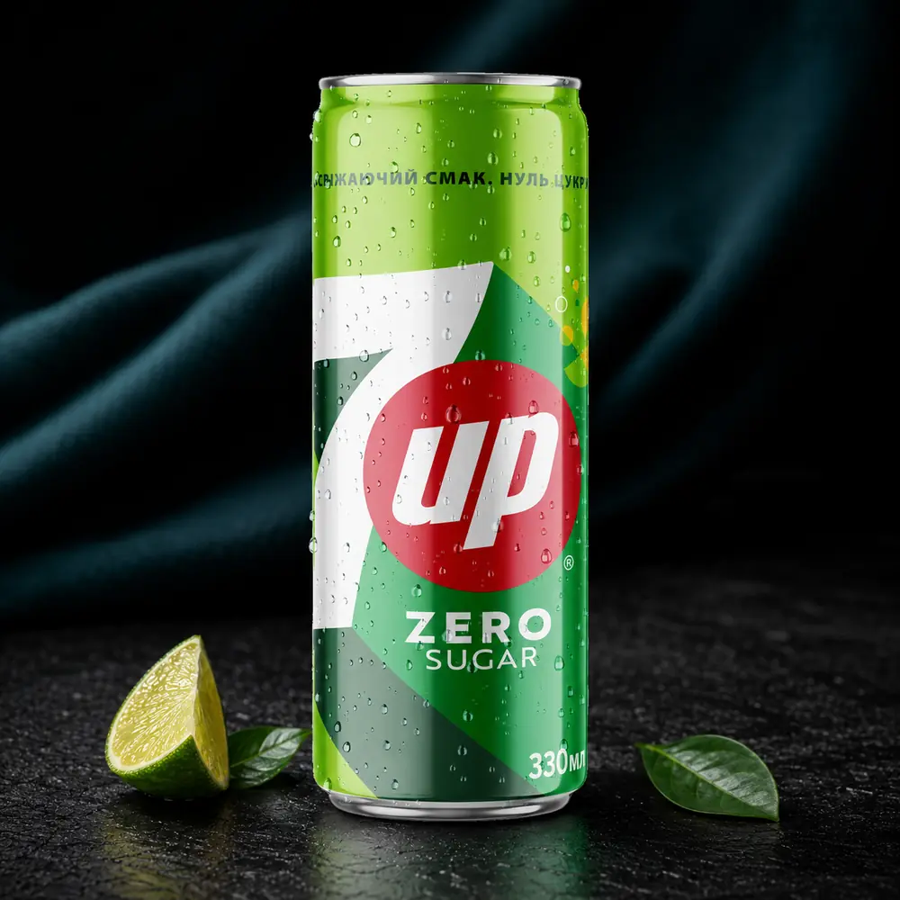 Газований напій 7UP Zero Sugar 330 мл від Online Sushi
