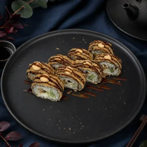 Темпура-рол з чилійськими мідіями XL — доставка ONLINE SUSHI
